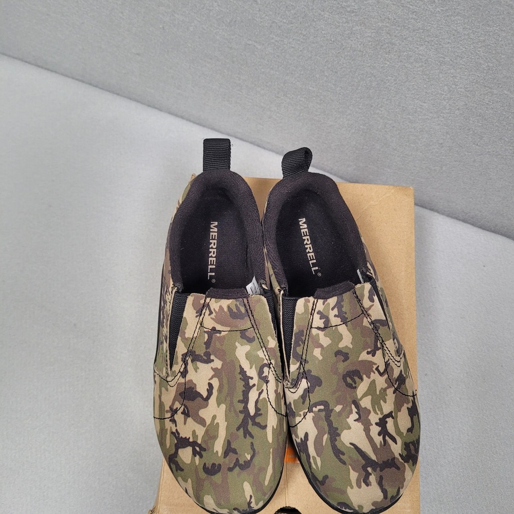 Merrell Boys Jungle Moc Camo Slip On Shoes MK264945 Green Brown Size 13M